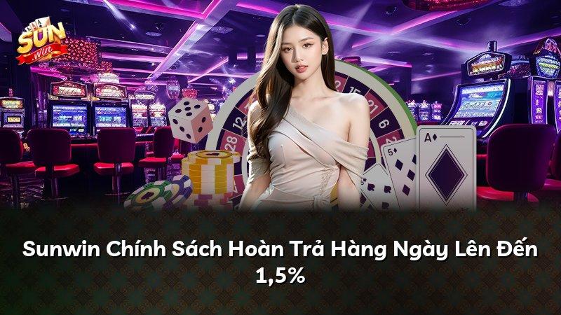 Sunwin Chính Sách Hoàn Trả Hàng Ngày Lên Đến 1,5%